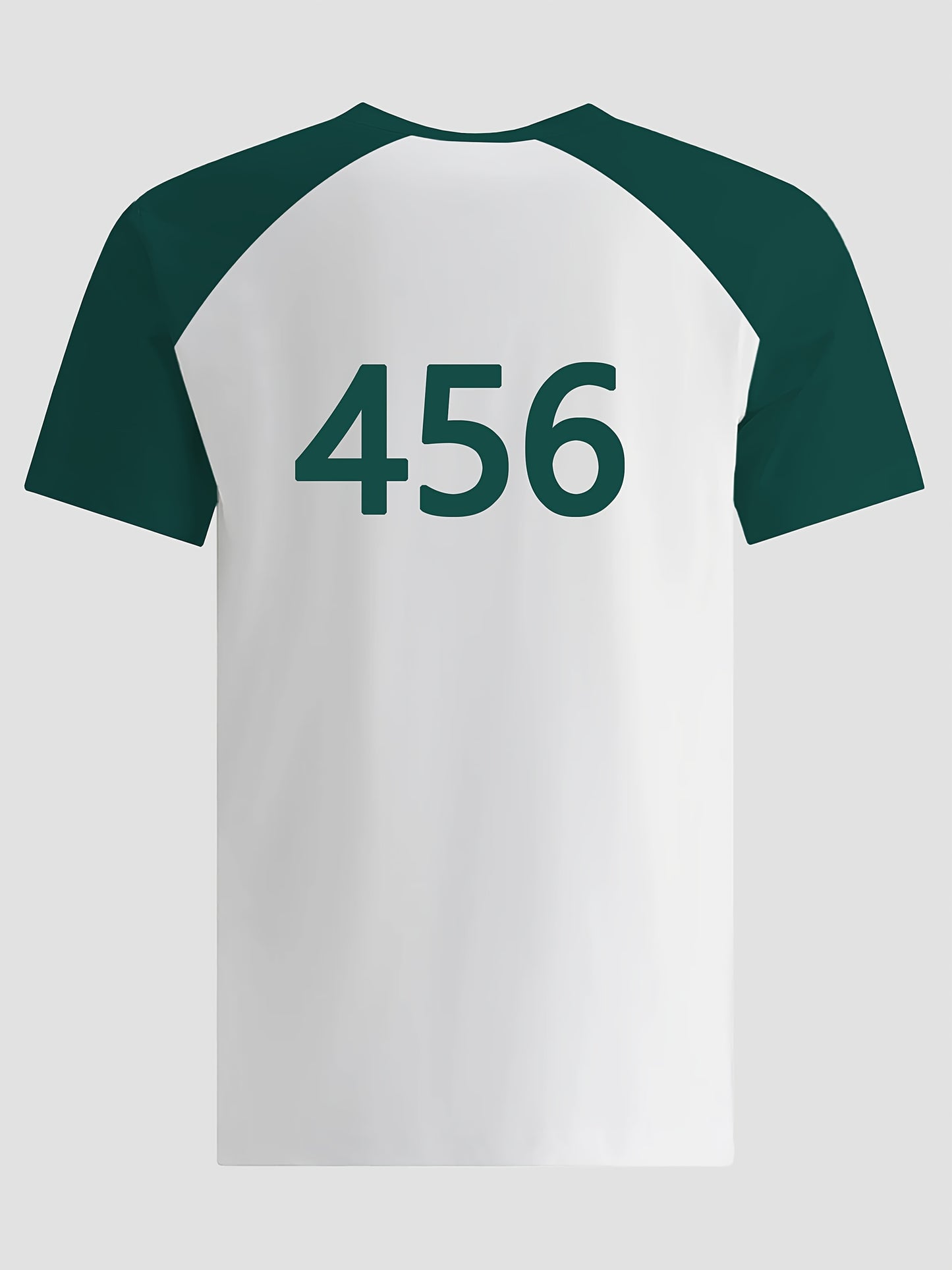 456 Number Print T-Shirt for Kids - Casual Crew Neck, Polyester, Medium Stretch, Short Sleeve, Spring/Summer/Fall, Weekend Casual, Conventional Fit, Knit