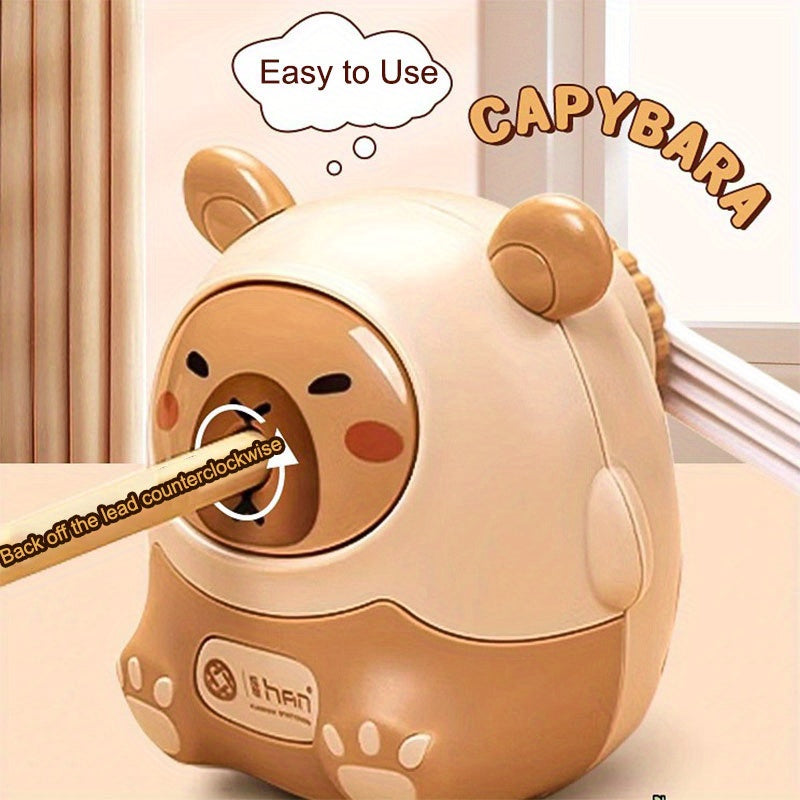 Creative Kawaii Capybara Pencil Sharpener | Stationery Item for School And Office | Measuring 80*80*100Mm, from Korea