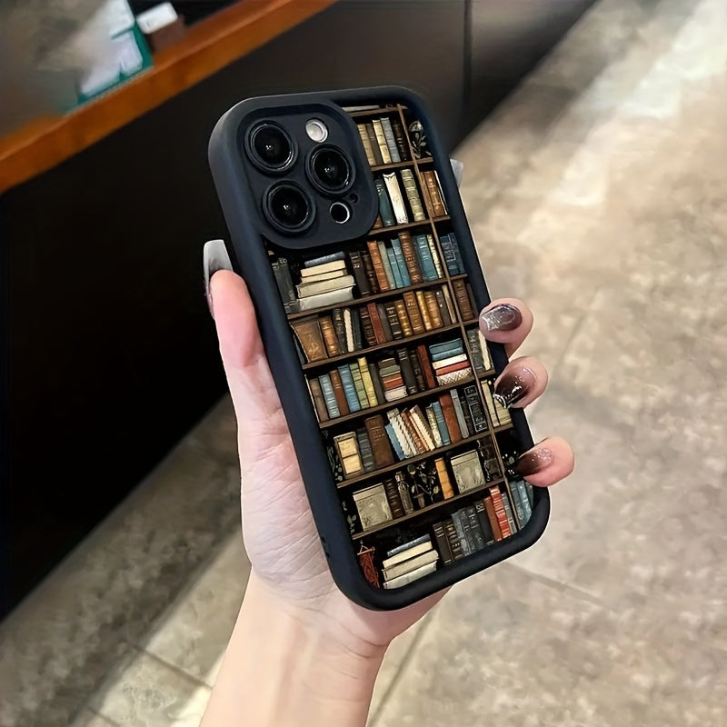 Popular Bookshelf with Cartoon Creative Designs, New Tianyan Ladder Phone Case | Fun And Stylish | Minimalist Trendy | Suitable for Both Men And Women | Compatible with Iphone