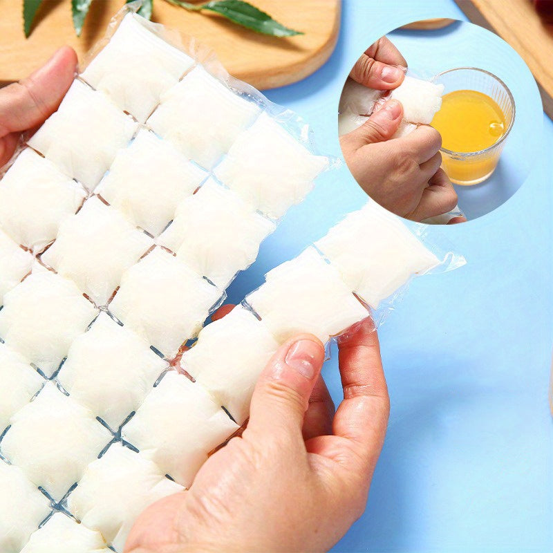 20pcs Disposable Ice Cube Bags – Self-Sealing, Free Funnel Included