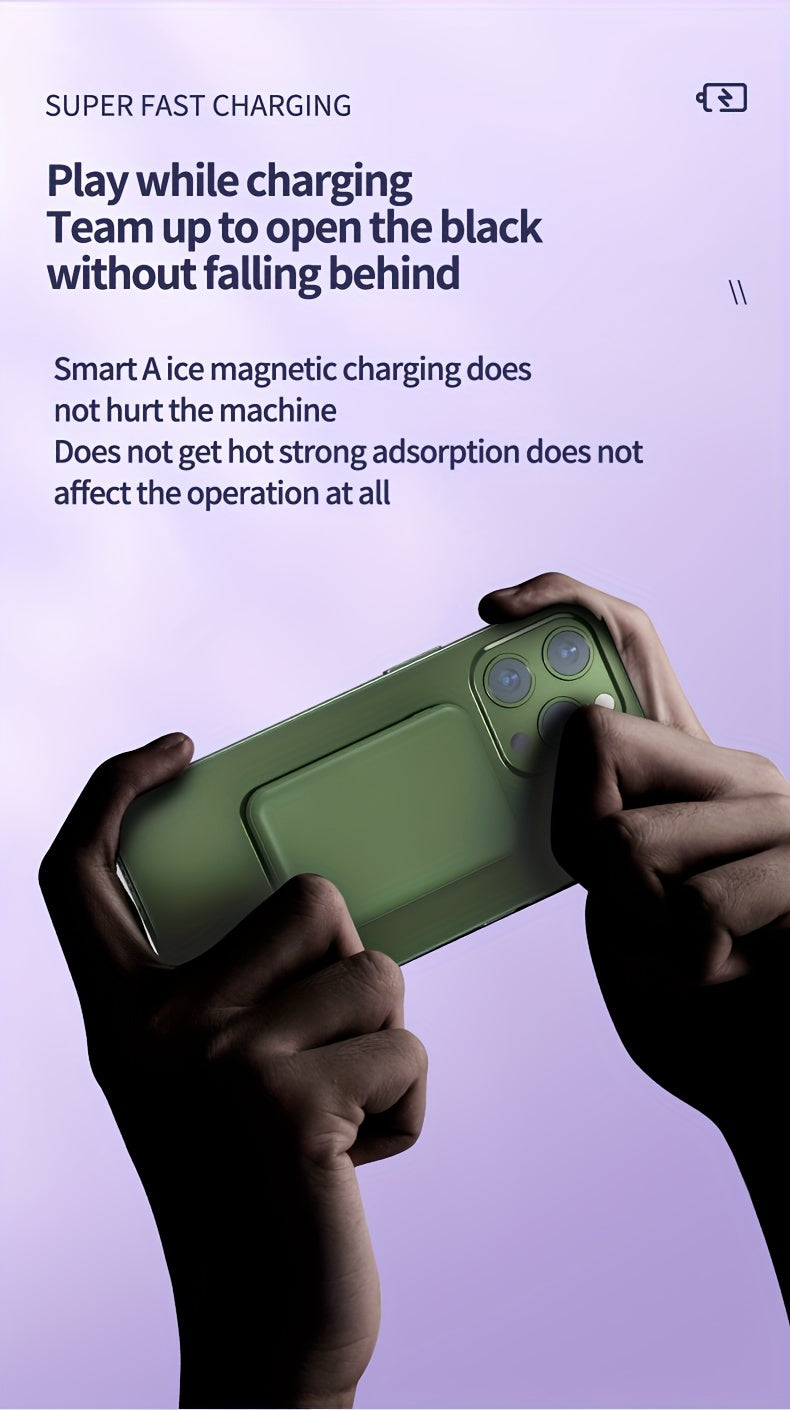 New 5000mAh Magnetic Wireless Power Bank for Apple 15 Pro / 14 Max / 13 / 12 Android Phones with LED Power Display, Portable Charger for Outdoor Travel Emergency Backup Mobile Power Supply, Gift