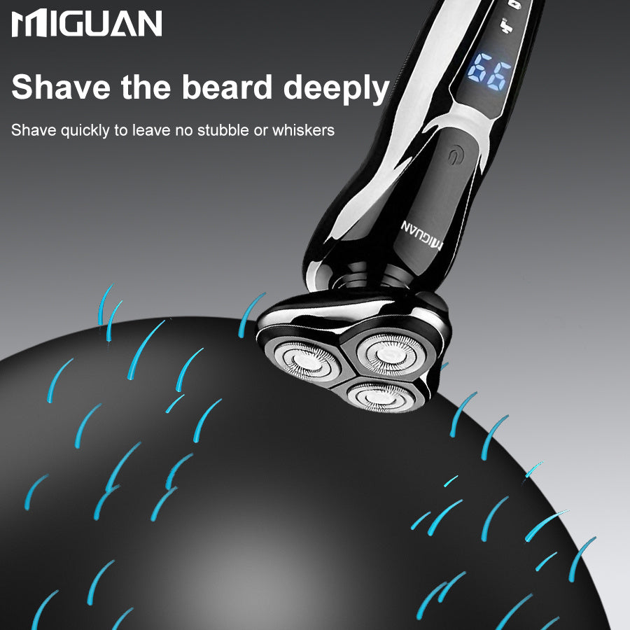 Multi-Function 3-in-1 Electric Grooming Kit-Shaver, Nose Trimmer & Sideburn Razor.