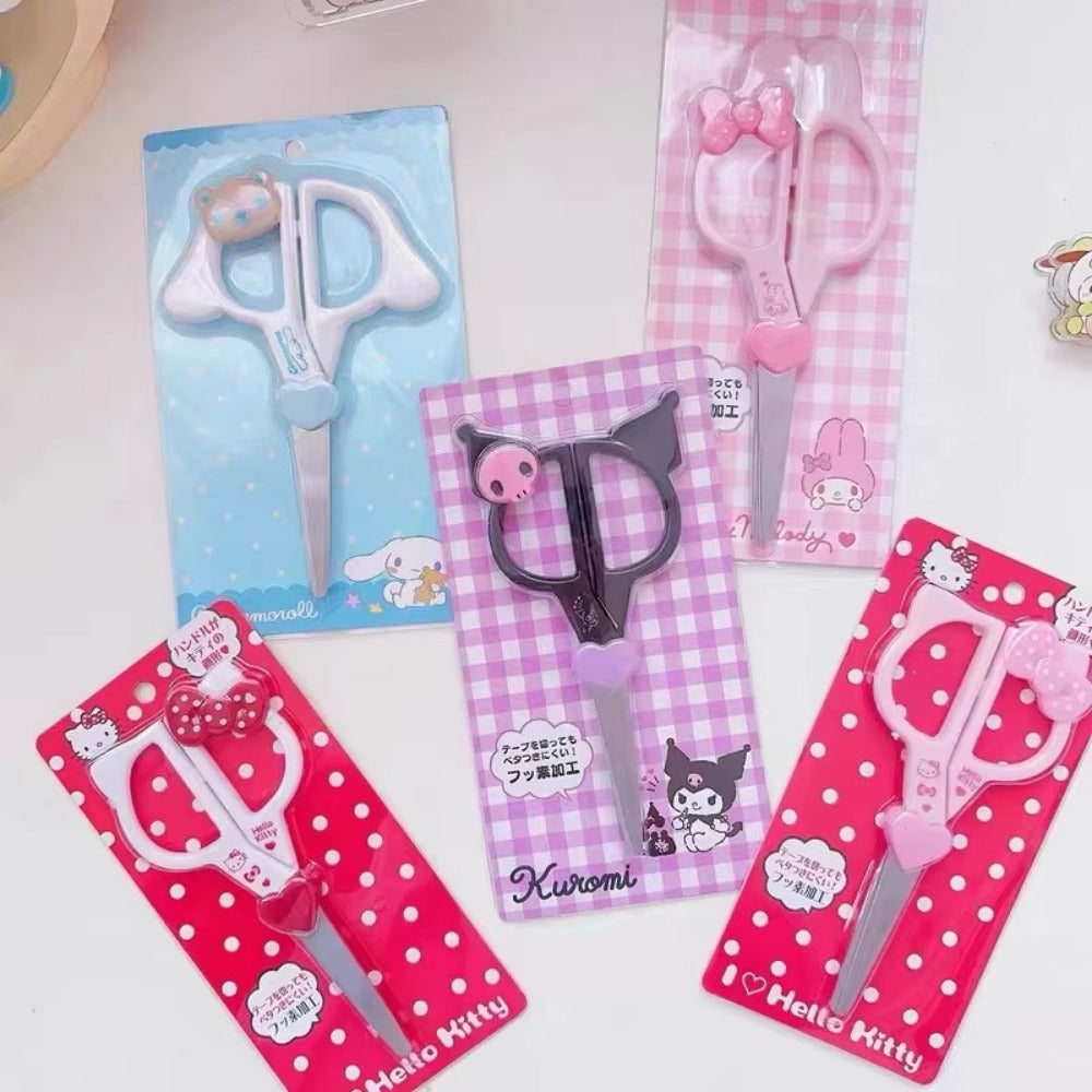 1pc Sanrio Kuromi, Cinnamoroll, My Melody Scissors - Cute Anime with Character Designs, Sharp Blades for Office, Crafting - Gift for Fans, Supplies, Crafting Tools, Sturdy Construction, Decorative
