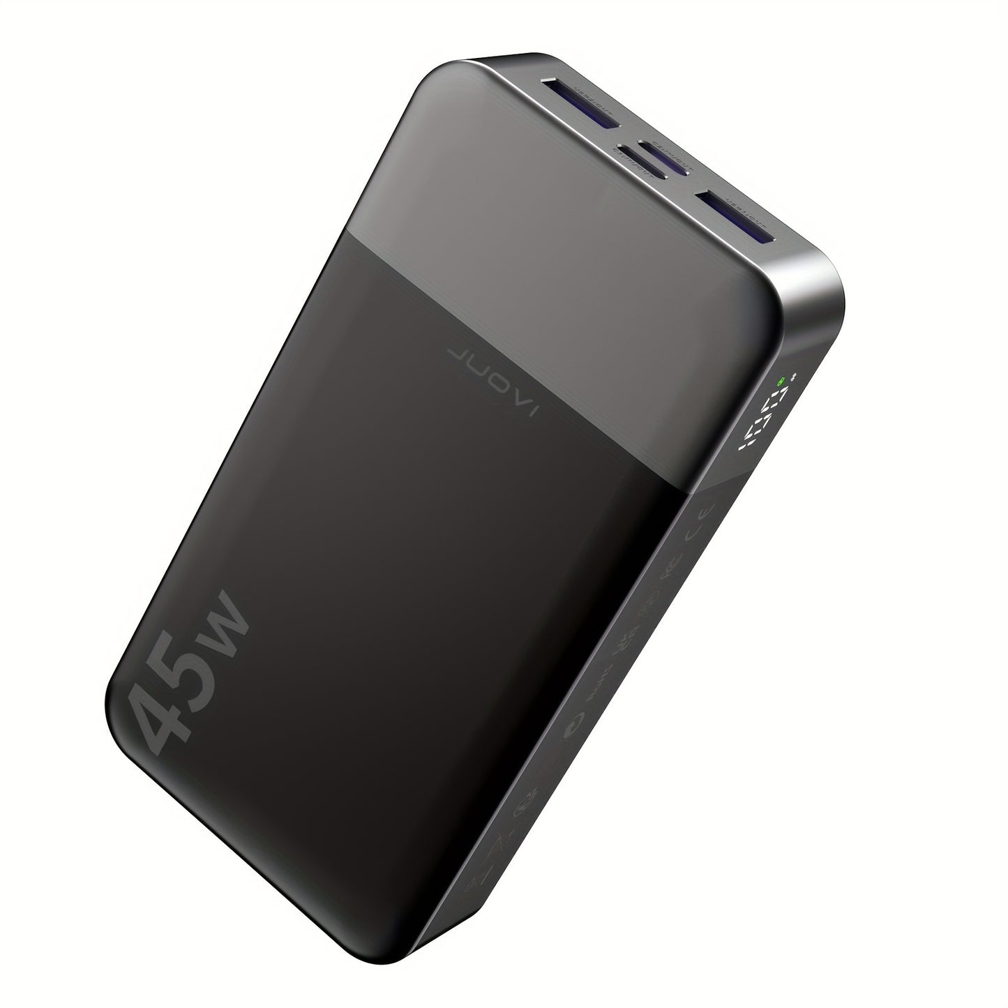 45W 20000mAh Portable Power Bank With LED Display And 4 Interfaces, Capable Of Charging Laptops With Large Capacity
