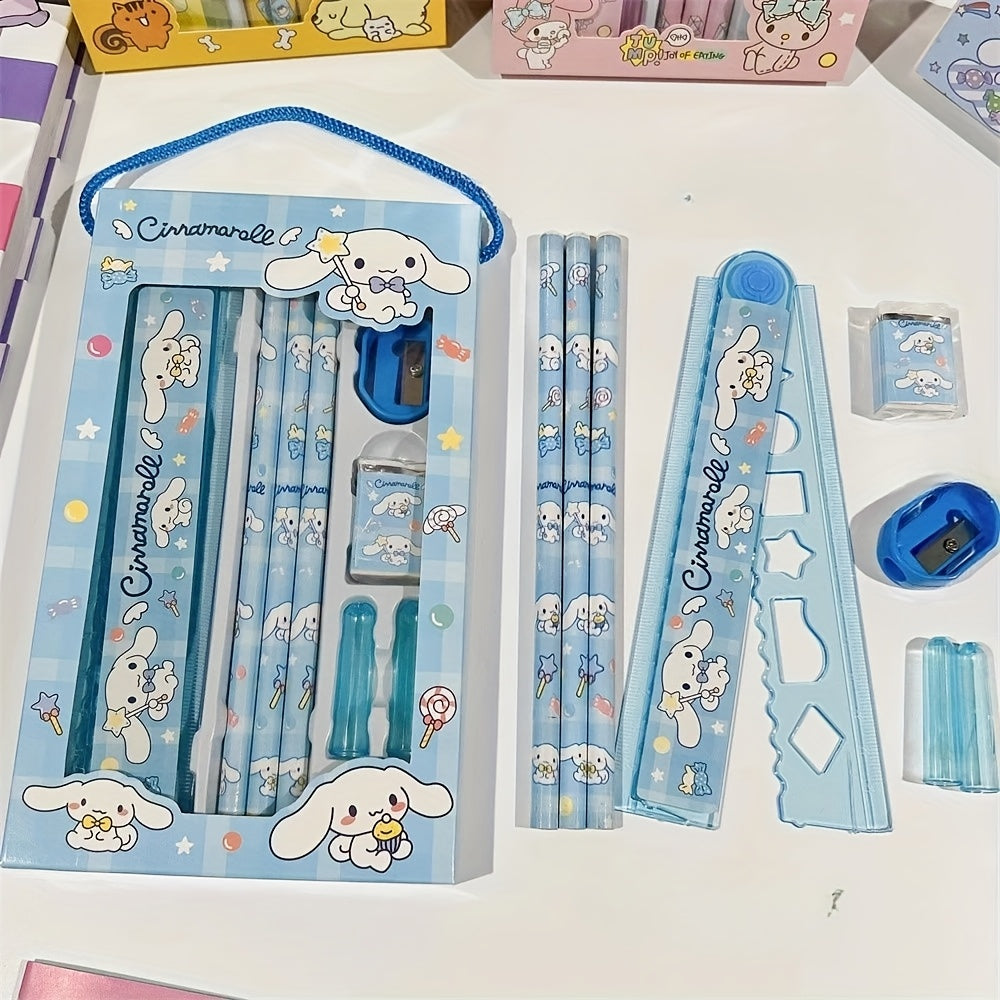Hellokitty Melody Kuromi Cinnamoroll School Supplies Pencil Eraser Ruler | Christmas Gifts