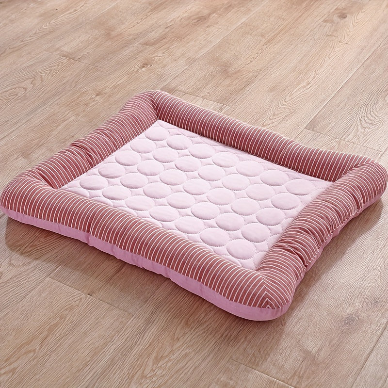 Dog Summer Cooling Pad for Small Dogs Ice Sliky Fiber Fabric Dog Bed Cat Summer Cooling Pad Available in 4 Seasons Spring, Summer, Autumn and Winter