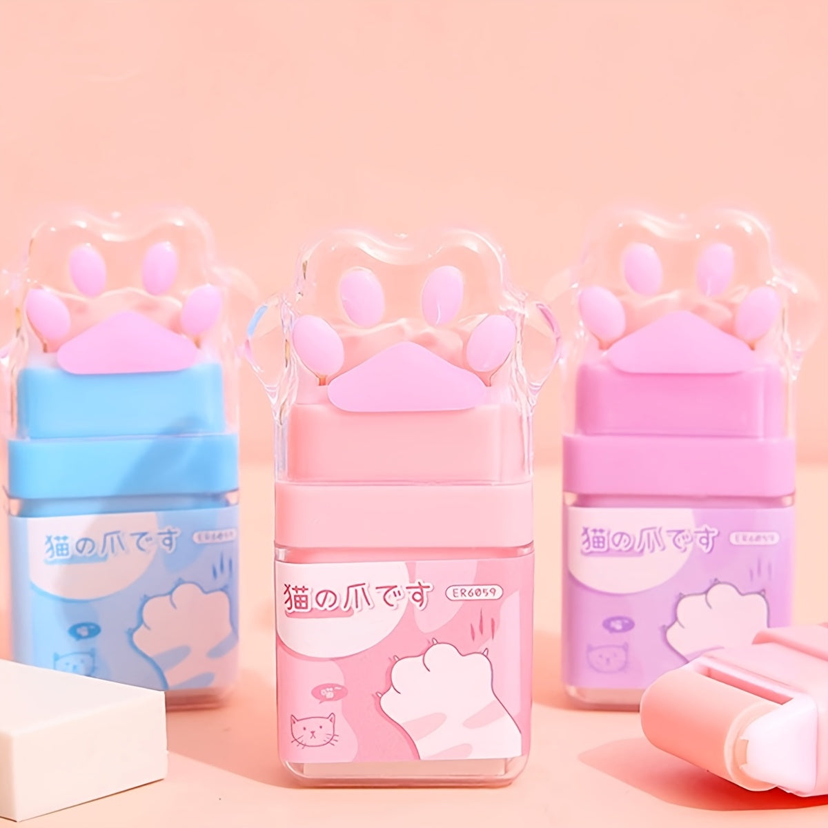 Cat Paw Cute Roller Eraser