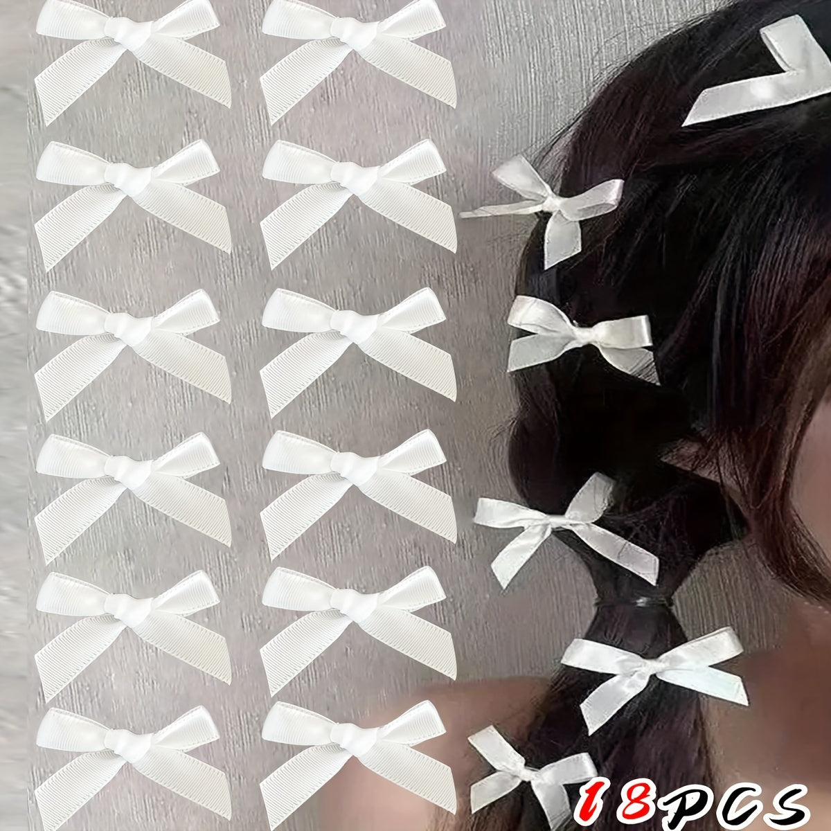 18PCS Mini Butterfly Bow Hair Clips - Non-Slip, Sweet Style, Cute Bowknot Hair Accessories for Women & Girls