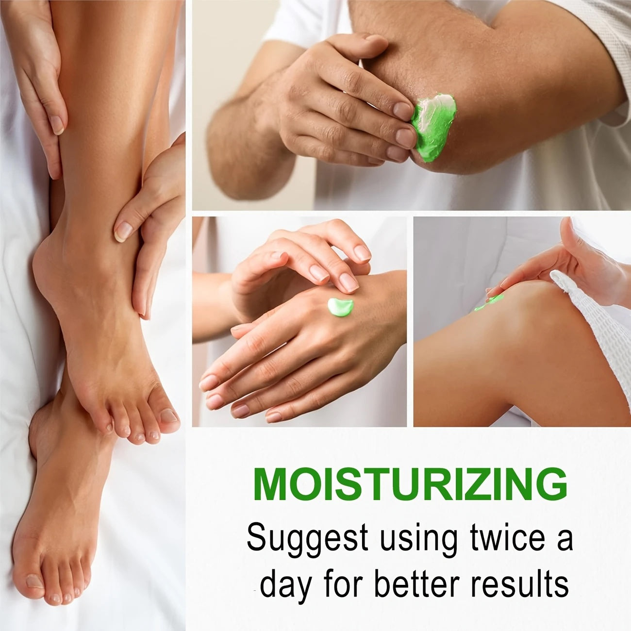 2pcs Tea Tree Oil Foot Cream, Rich in Vitamins E, Aloe Vera & Peppermint,