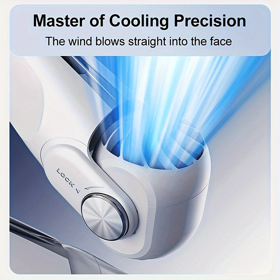 Upgraded Bladeless Neck Fan – Portable, Rechargeable, Wearable Cooling