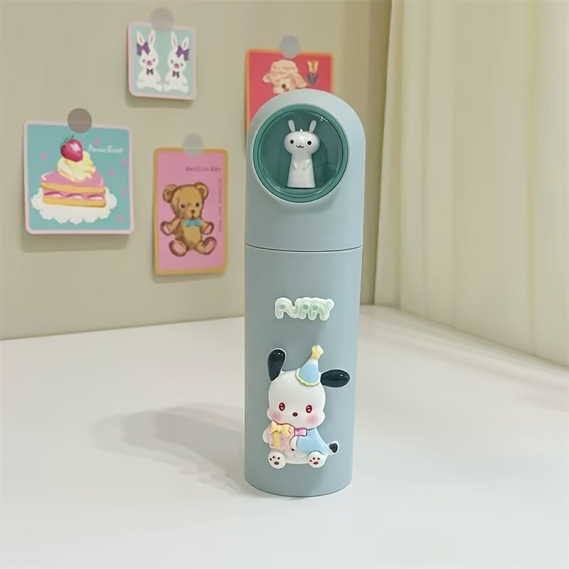 Sanrio Portable Travel Mouthwash Cup, Lids Design, with Travel Storage Container for Toothbrush and Toothpaste, Unscented, for Multi-Occasion Use, Business Trip Travel