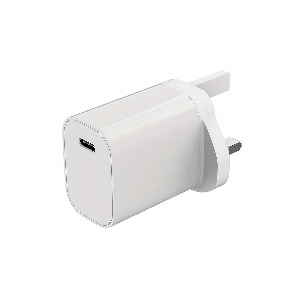 30W Fast and Portable PD USB-C Charger: Compatible with Macbook Air 13/12, Ipad Pro 13/12.9, Ipad Air 5/4, Mini 6, Ipad 10, Iphone 15, Pixel 8/7-2pcs/1pc - White
