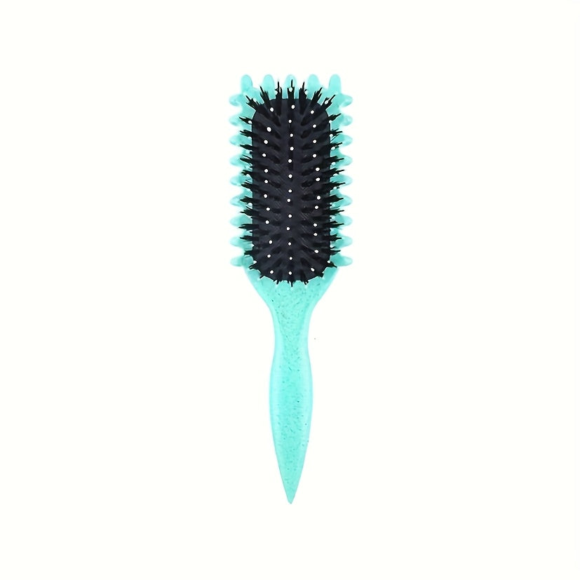 1pc Curling Brush with - for Defined Curls & Volume, Heavy-Duty ABS Handle,