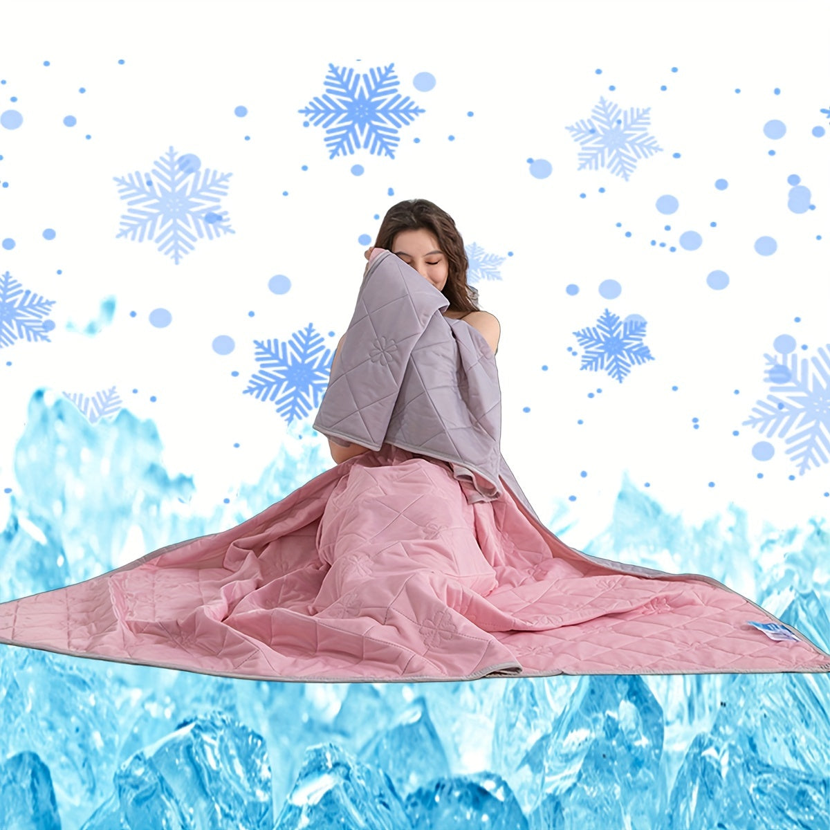 1pc of Cooling Blanket Suitable for Hot Sleepers, a Refreshing Throw Blanket That Cools The Air. Lightweight Cooling Blanket in Large Size for Summer, Absorbs Heat to Keep Adults Cool. Soft, Breathable, And Silky Smooth.