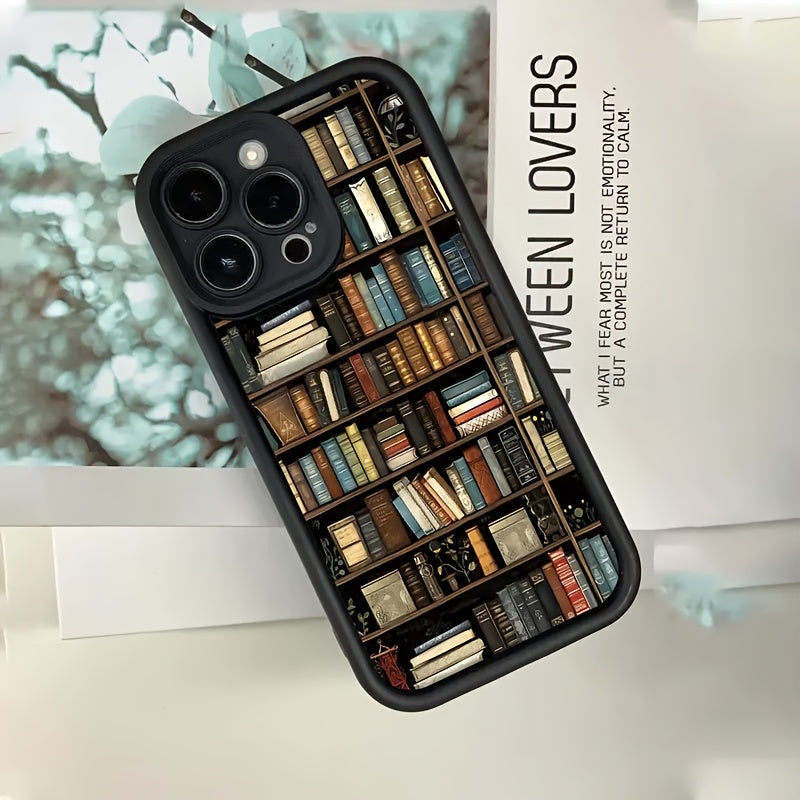 Popular Bookshelf with Cartoon Creative Designs, New Tianyan Ladder Phone Case | Fun And Stylish | Minimalist Trendy | Suitable for Both Men And Women | Compatible with Iphone