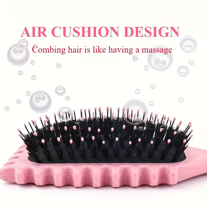 1pc Curling Brush with - for Defined Curls & Volume, Heavy-Duty ABS Handle,