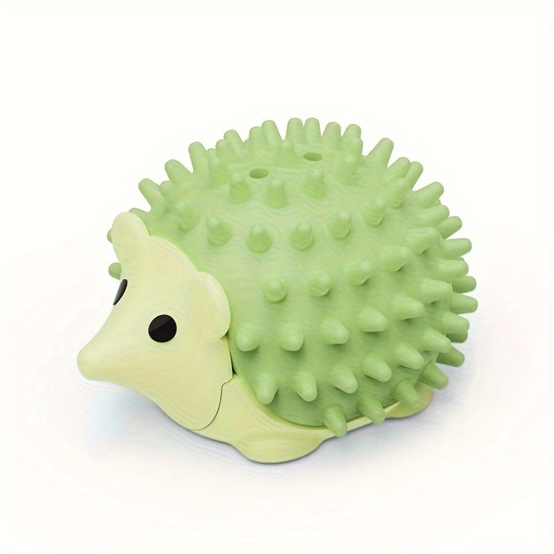1pc Hedgehog-Shaped Cat Teaser Toy with Durable Scratching Board - Fun Licking & Relaxing Interactive Pet Product for Kittens, Beige, Green, and Light Brown Designs, Plastic Material, No Batteries Needed, Cat Entertainment To