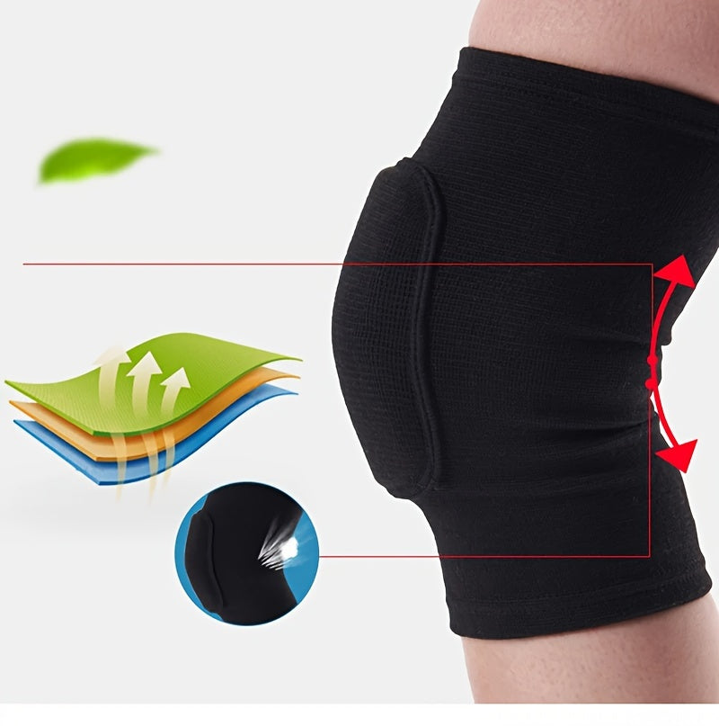 Breathable Non-Slip Fitness Knee Pads for Training