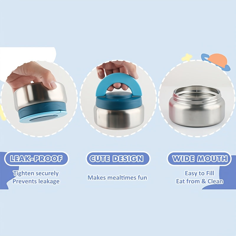 8Oz Insulated Leak-Proof Lunch Box with 4 Compartments