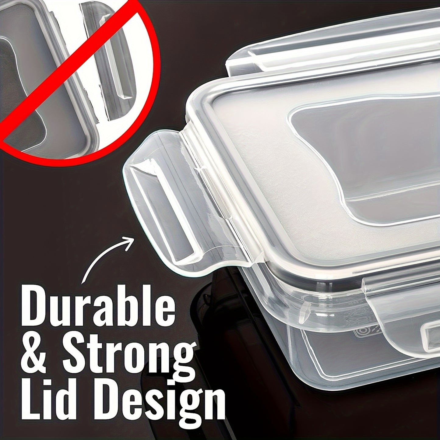 48pcs/set Food Storage Box Set, Lunch Boxes, Fresh-Keeping Box with Easy-to-Fast Lid (24 Lids + 24 Containers) - Sealed Plastic Container for Use in Pantries, Travel, Outdoor Picnics, Kitchen Organization, Includes Labels and