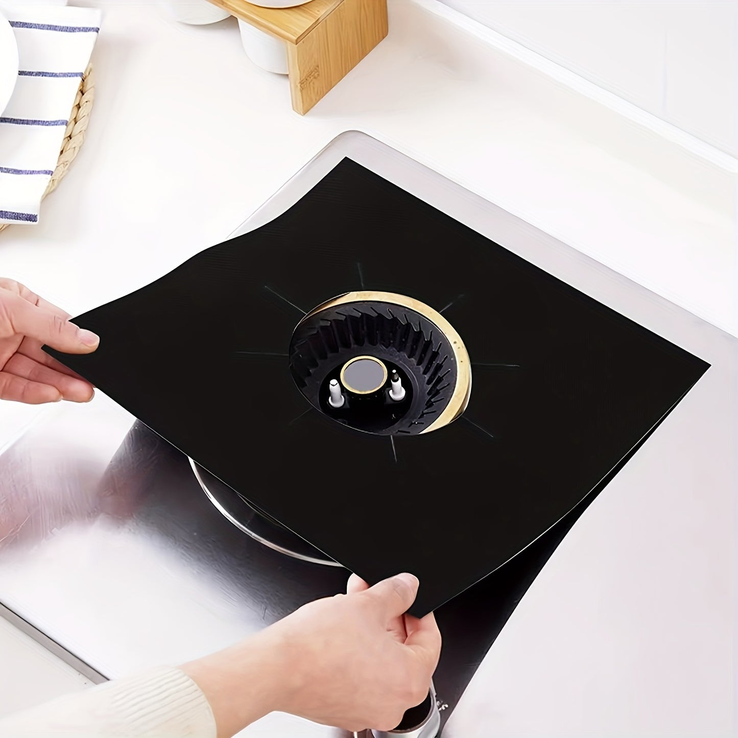 4pcs Teflon Kitchen Coal Stove Mat Set