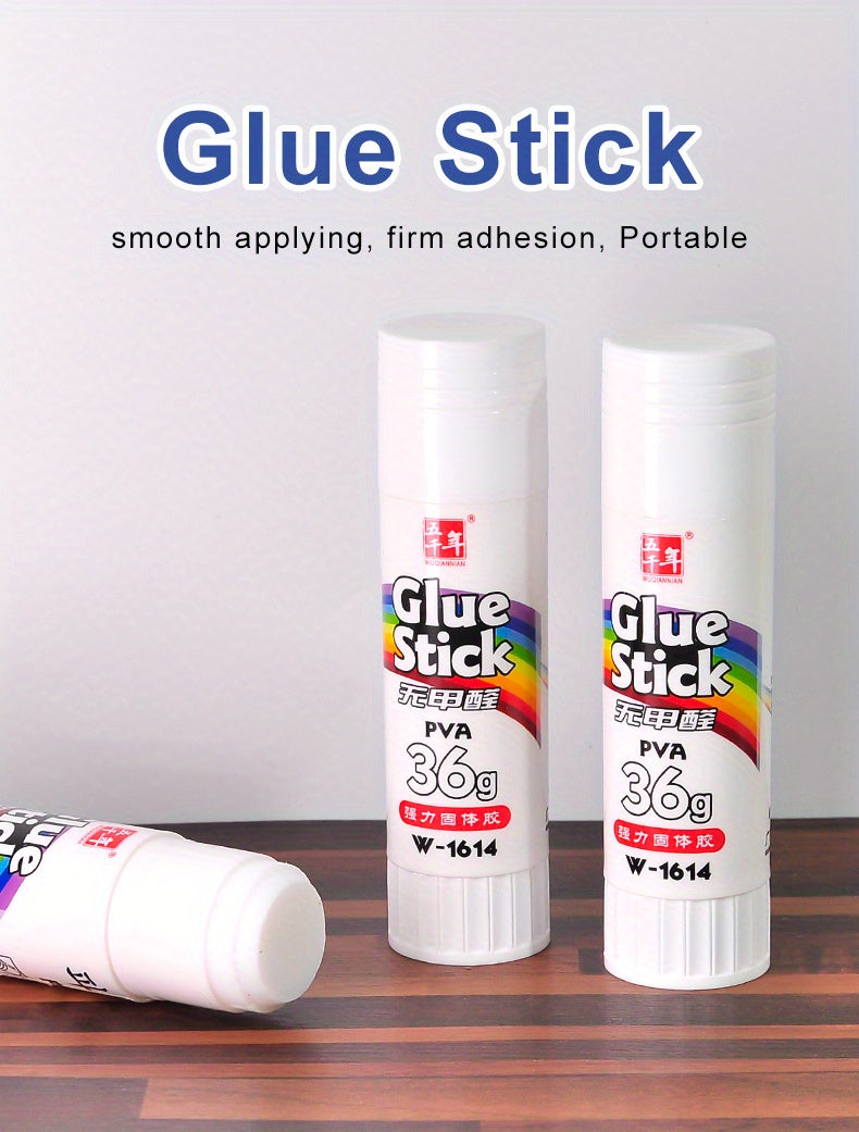 36g Strong Adhesive Glue Stick for Students - Quick-Dry, Non-Toxic, Durable Rubber Glue Stick for Crafts, Office & School Projects - Ideal for Back to School, Office Supplies, Craft Projects, Glue Stick for Crafts, School Pro