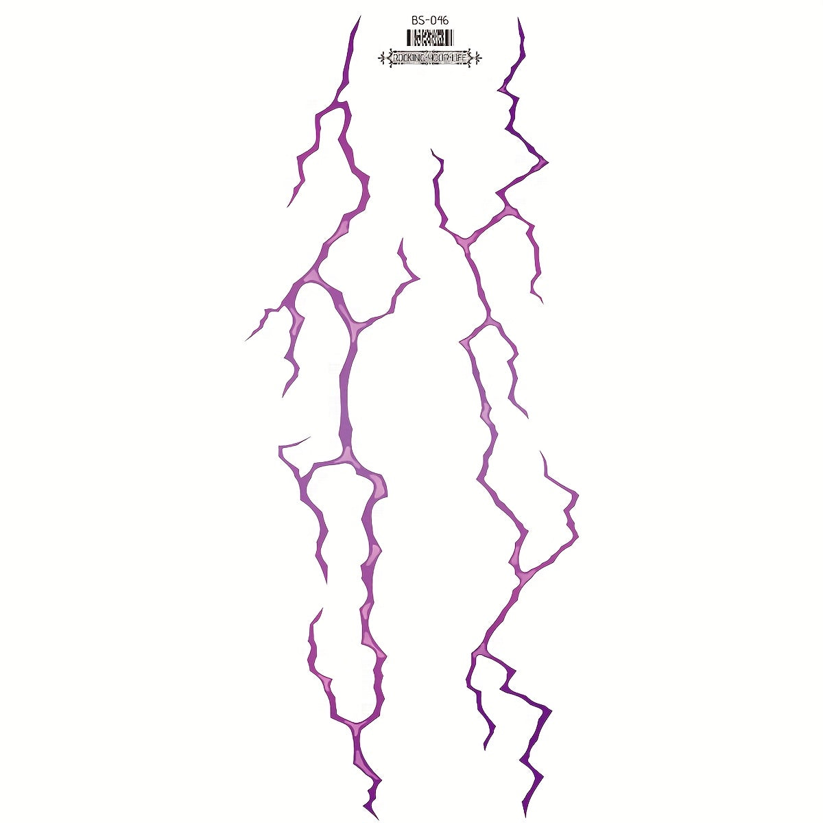 Purple Fake Vein Bloodline Pattern Tattoo Sticker for Daily Party and Festival Decoration.