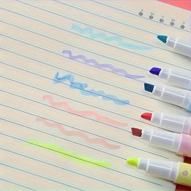 6pcs High-Quality Fluorescent Highlighters