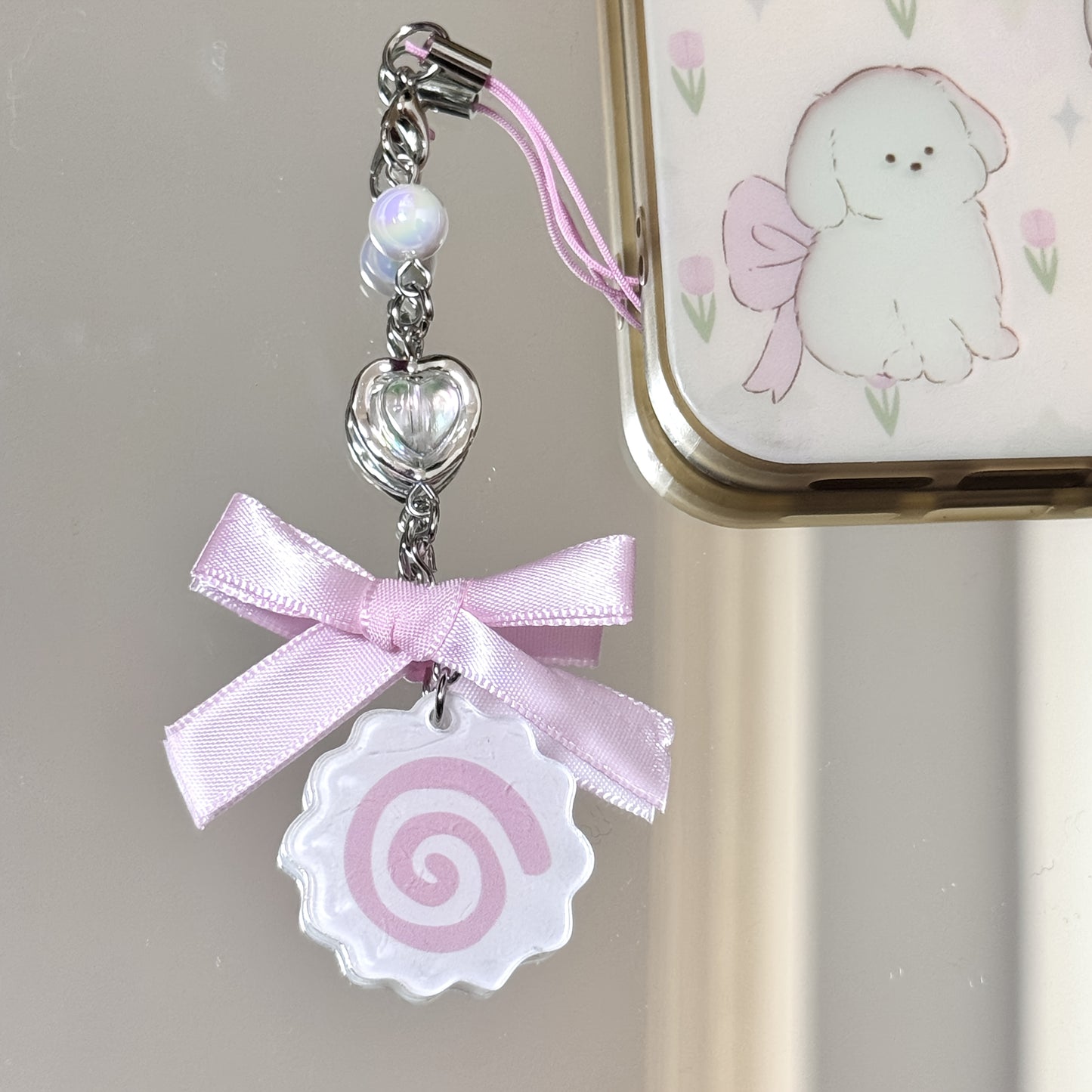 1pc Cute Fish Skateboard Phone Charm, Japanese Gudemori Illustration, Handmade Accessory for Ladies Daily Use, ABS Material