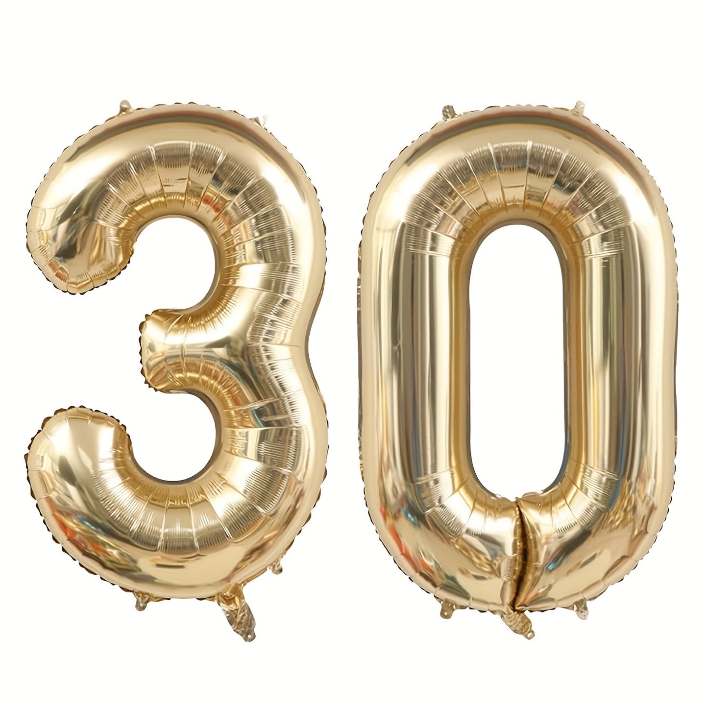 Large 40 Inch Golden Metallic Aluminum Film Balloons - No Electricity Needed Party Decoration for Birthdays, Anniversaries, New Year Celebrations - Suitable for Ages 14+, Set of 1
