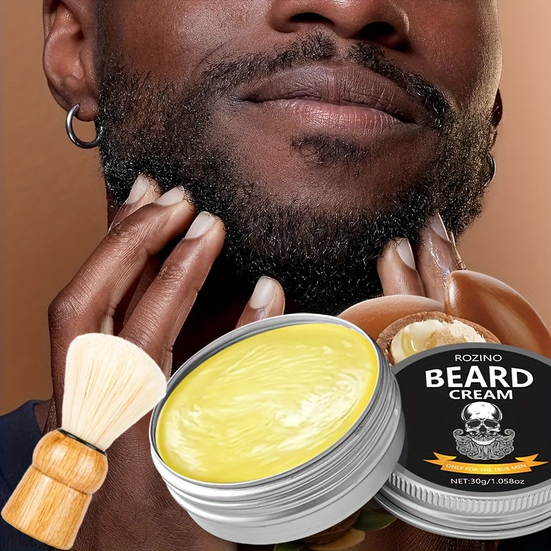 4pcs ROZINO Men'S Beard Care Set - Hypoallergenic, Non-Greasy Moisturizer with Co4pcs ROZINO Men Beard Care Set.