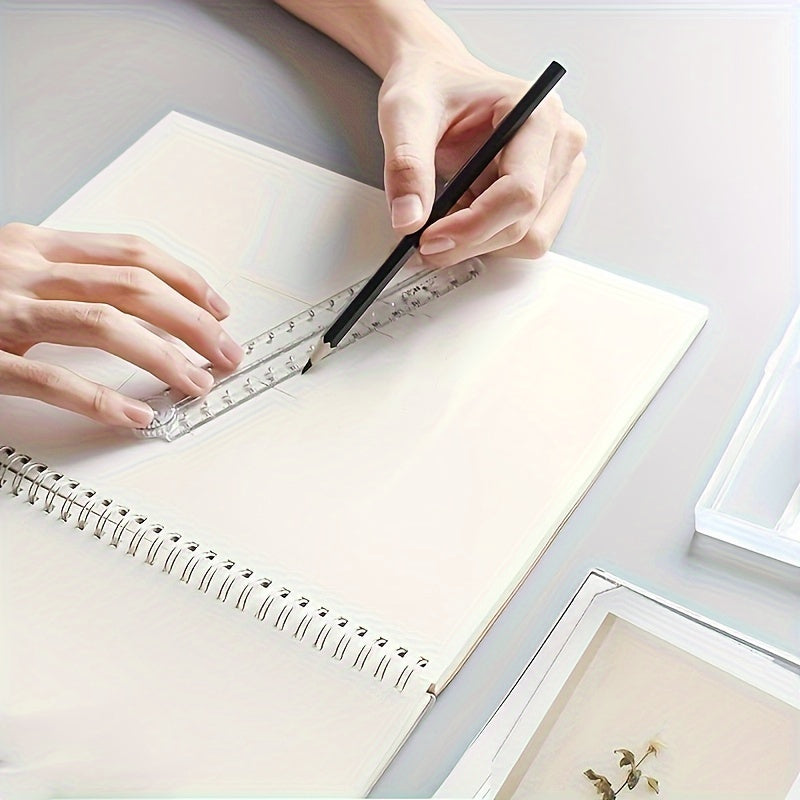 Shatterproof Transparent Folding Ruler