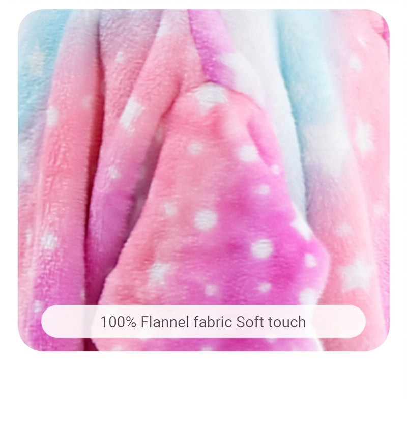 Animal Hooded Onesie Children's Flannel Clothing 4-12Y for Autumn and Winter