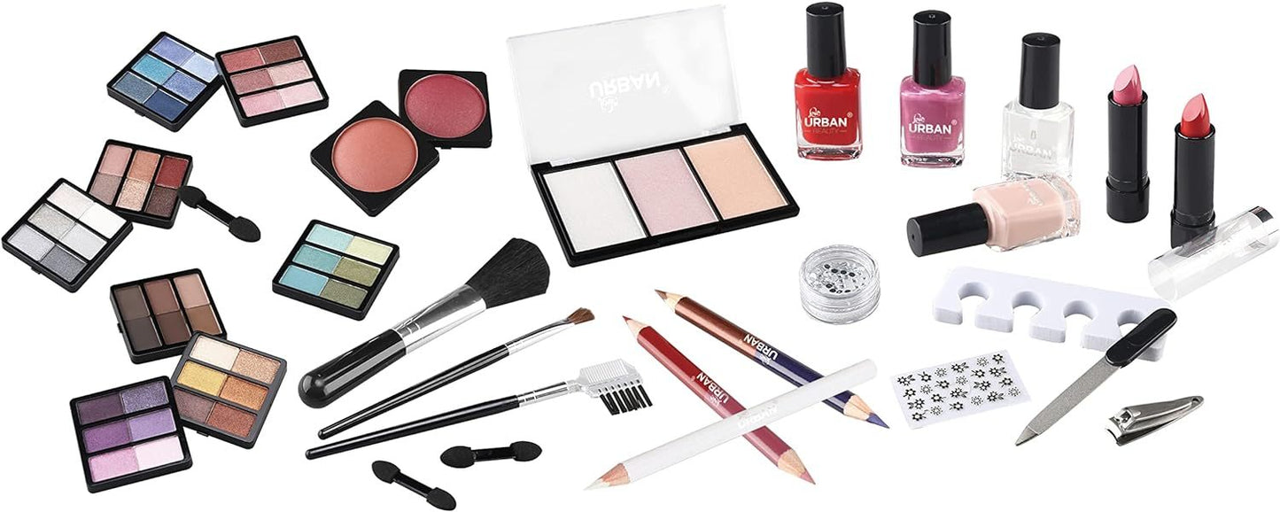 UK LOCAL SELLER - 76pcs Makeup Cosmetic Kit with Aluminium Vanity Case .
