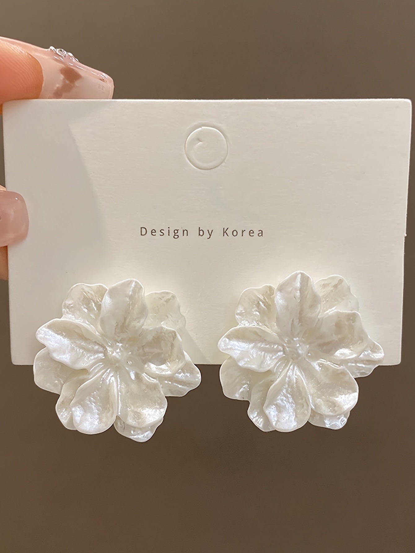 Elegant Floral Bloom Stud Earrings - Hypoallergenic Acrylic, Iron-Free Ear Needles, Perfect for Daily Wear, Parties, Weddings, Banquets, Business Events, and Leisure Activities - One Pair