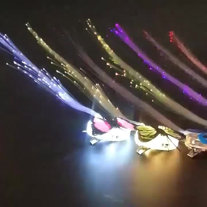 Butterfly LED Glow Braids Glow Toy Wig