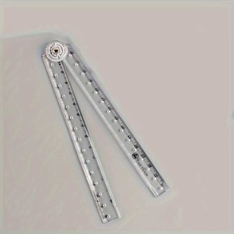 Shatterproof Transparent Folding Ruler