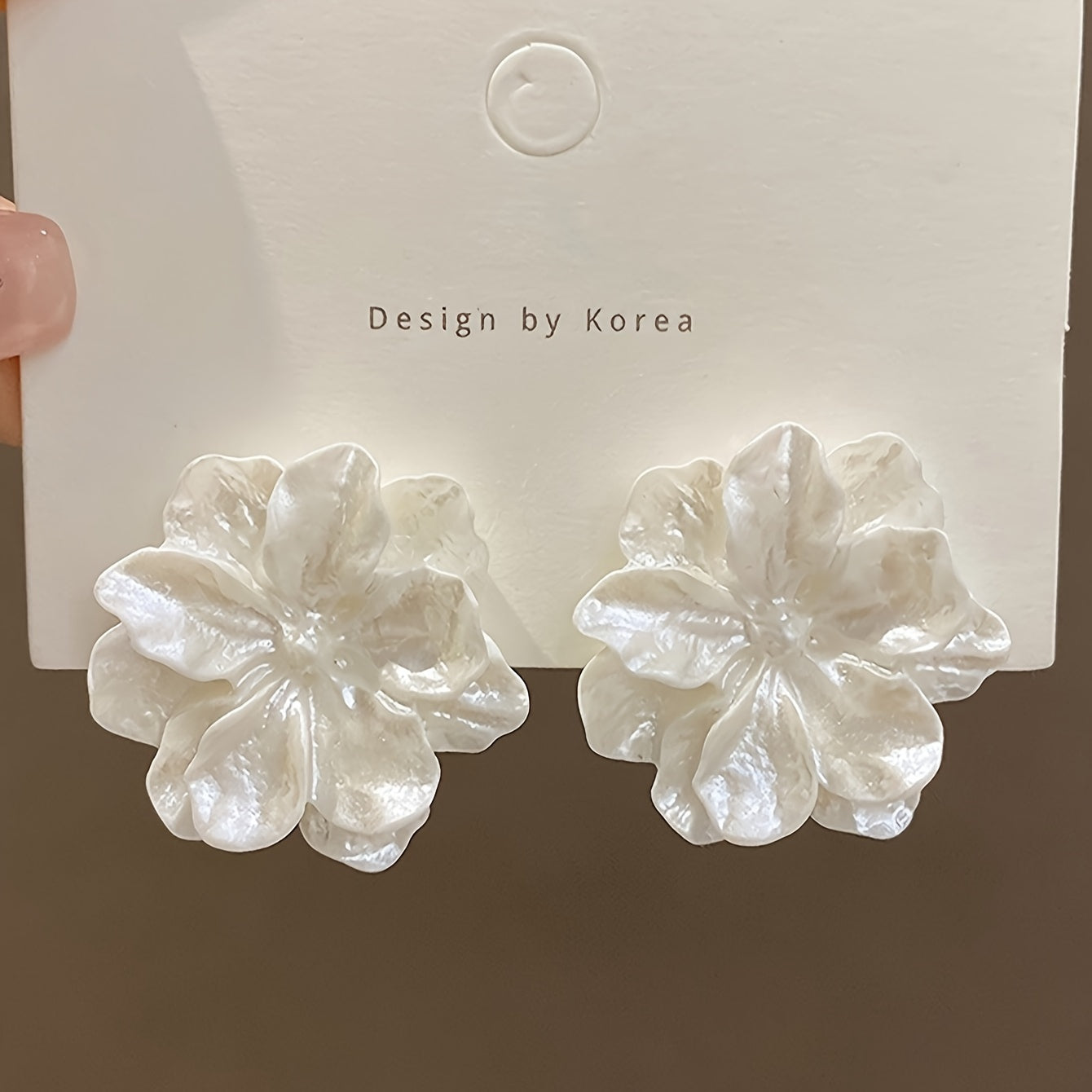 Elegant Floral Bloom Stud Earrings - Hypoallergenic Acrylic, Iron-Free Ear Needles, Perfect for Daily Wear, Parties, Weddings, Banquets, Business Events, and Leisure Activities - One Pair