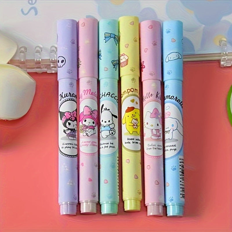 6pcs High-Quality Fluorescent Highlighters