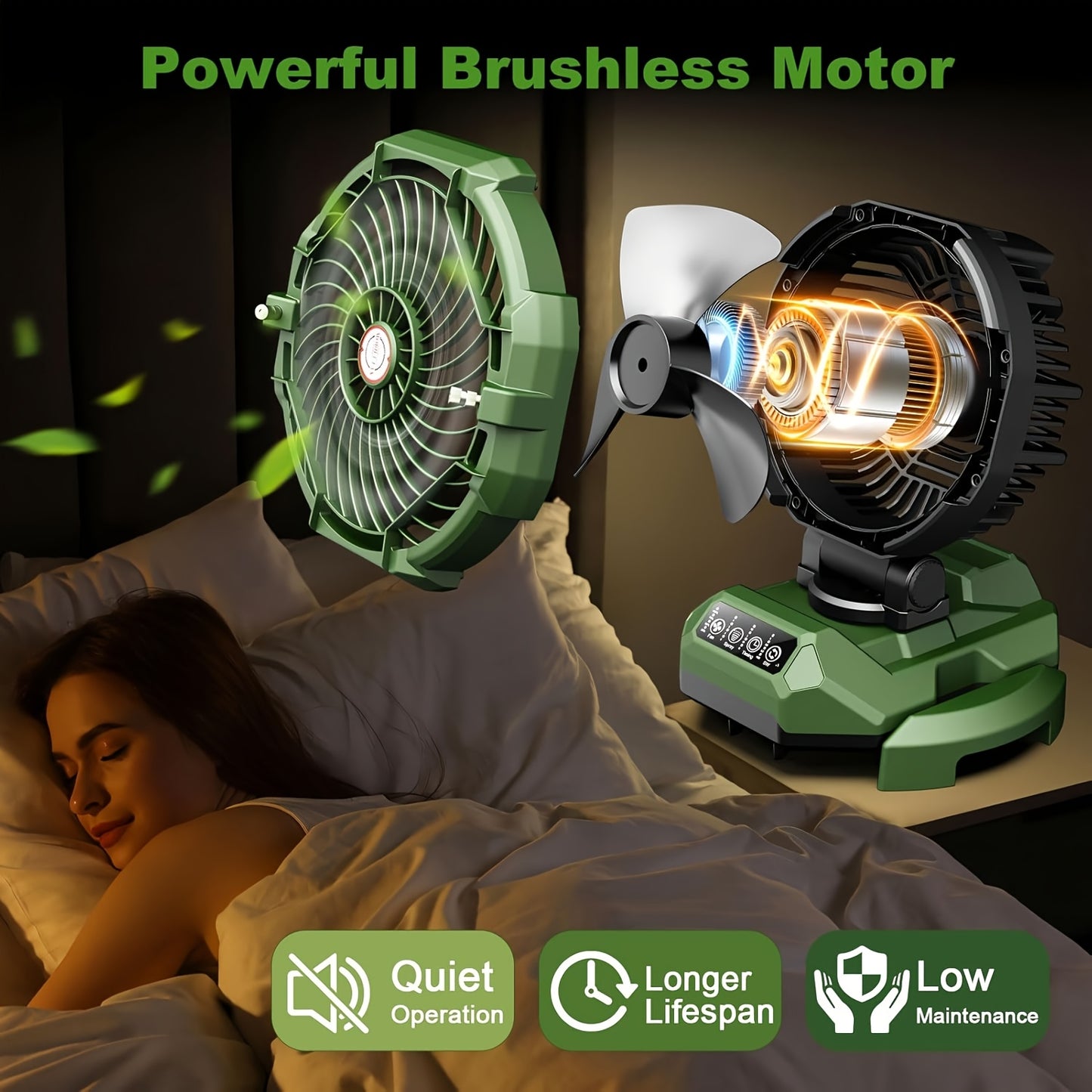 Rechargeable Misting Fan – Tent, Camping, Outdoor Cooling