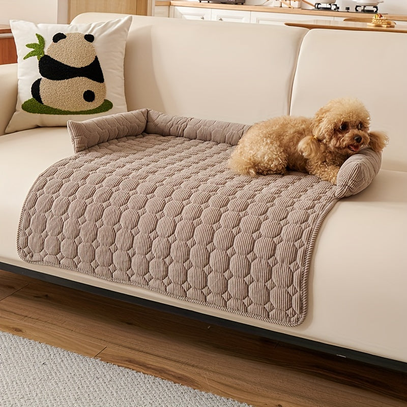 Luxurious Plush Pet Bed – Non-Slip, Scratch-Resistant Comfort