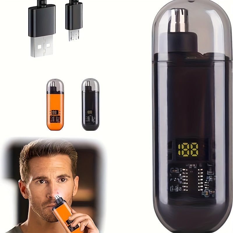 Electric nose hair trimmer, very stylish, mini and compact, portable, suitable for both men and women.