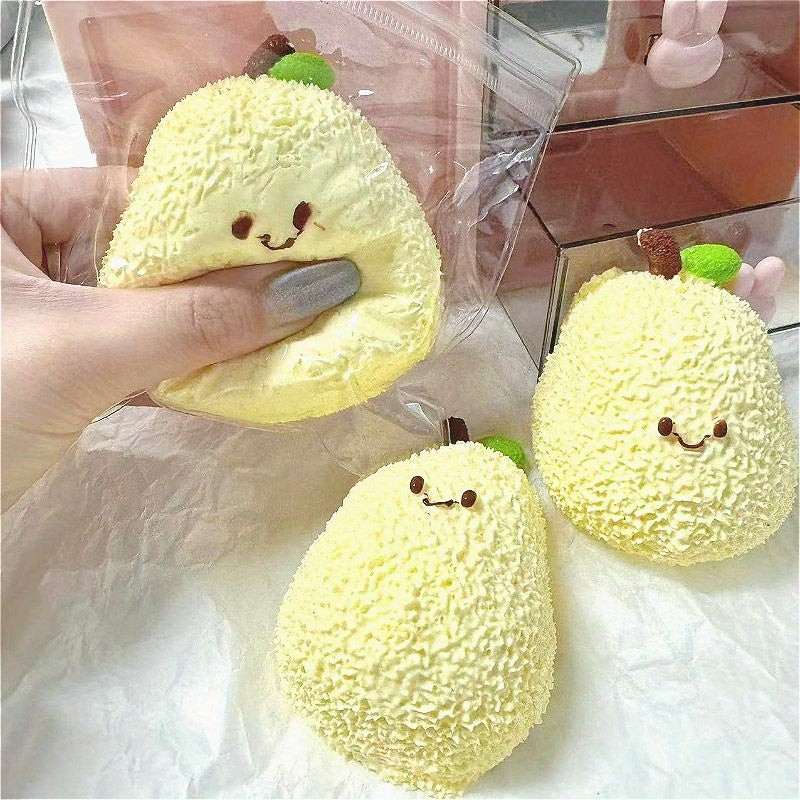 Cute Pear-Shaped Toy - Soft, Slow Rebound Squeeze Toy with Textured Surface & Adorable Smiling Pear Design, Perfect for Party Favors, Birthday Gifts, and Holiday Surprises, Anxiety Toys