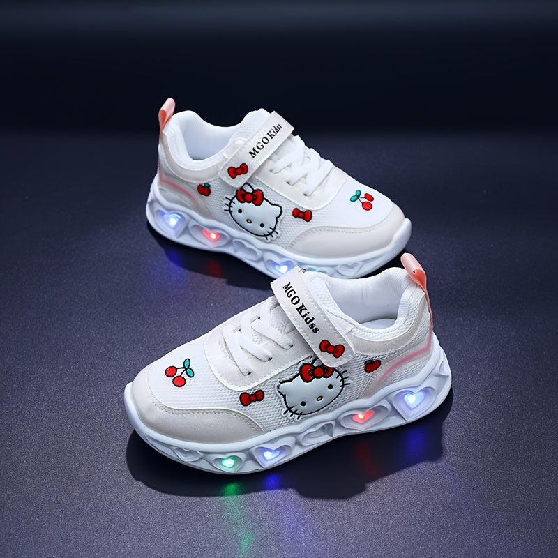 Girls' Glow-In-The-Dark Sneakers with Lights