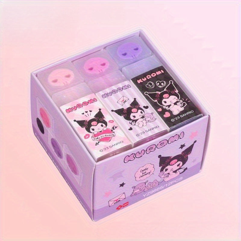 Authentic Sanrio, Kulomi cute cartoon limited edition creative eraser set