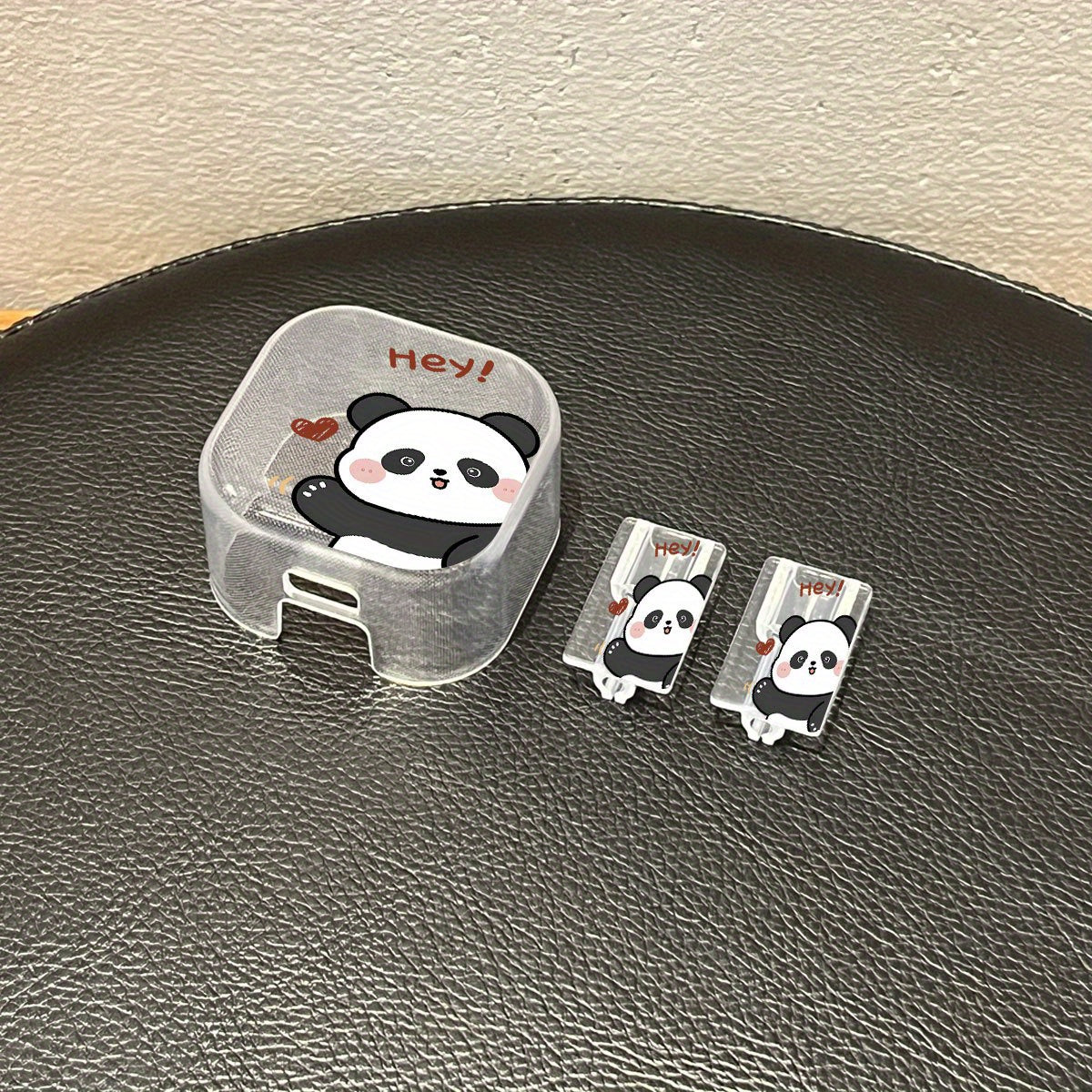 3pcs Panda Charger Case Set for iPhone