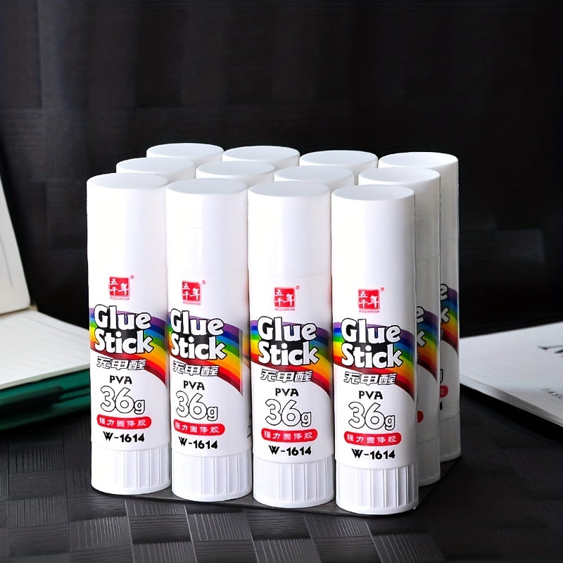 36g Strong Adhesive Glue Stick for Students - Quick-Dry, Non-Toxic, Durable Rubber Glue Stick for Crafts, Office & School Projects - Ideal for Back to School, Office Supplies, Craft Projects, Glue Stick for Crafts, School Pro