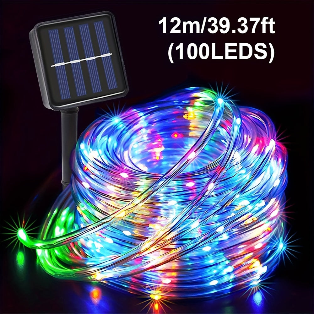 1pc Solar Tube String Light 8 Kinds Of Outdoor for Garden Decorative Lights, Weddings, Parties, Christmas Trees, Christmas,Thanksgiving,Halloween Holiday Decorative Lighting