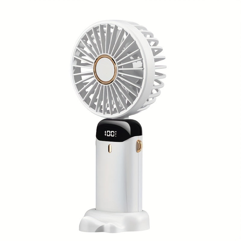 1pc Large Wind Quiet Electric Carry-on Portable Handheld Fan with Aromatherapy for Outdoor Use