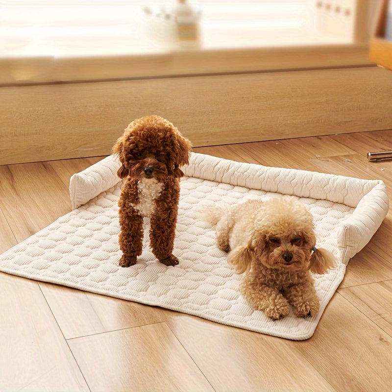 Luxurious Plush Pet Bed – Non-Slip, Scratch-Resistant Comfort